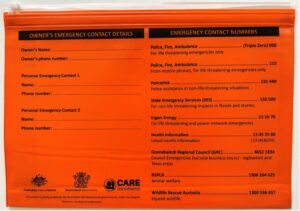 bright orange PVC Document Folders